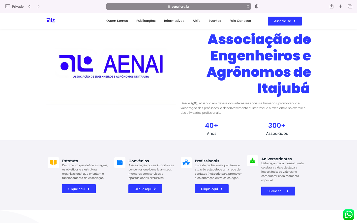 AENAI lança novo site para integrar e atualizar profissionais de engenharia e agronomia